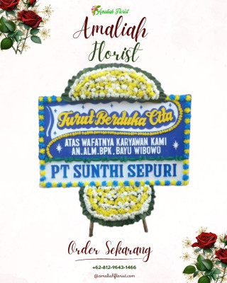 Papan Bunga Duka di Perina